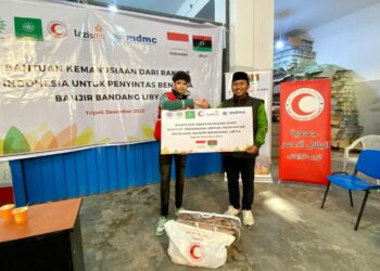 Hilal Ahmar Libya and Muhammadiyah Partner to Offer Lifeline to Flood Survivors