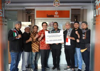 Merangin Pejuang Subuh: IDR 551 Million for Palestine Collected and Handed to LazisMu