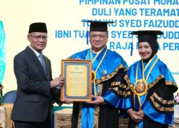 Muhammadiyah Confers the Honorary Doctorate and Highest Distinction on Raja Muda Perlis