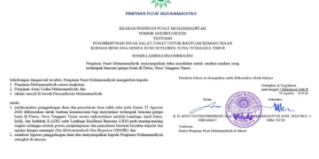 Muhammadiyah Issues Appeal for Friday Prayer Donations for Flores Earthquake Victims